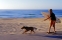 Dog and boy, Bondi Beach