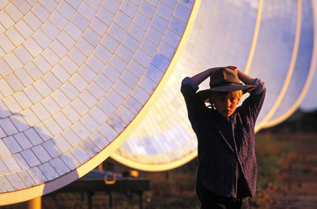 Solar dishes, White Cliffs, NSW