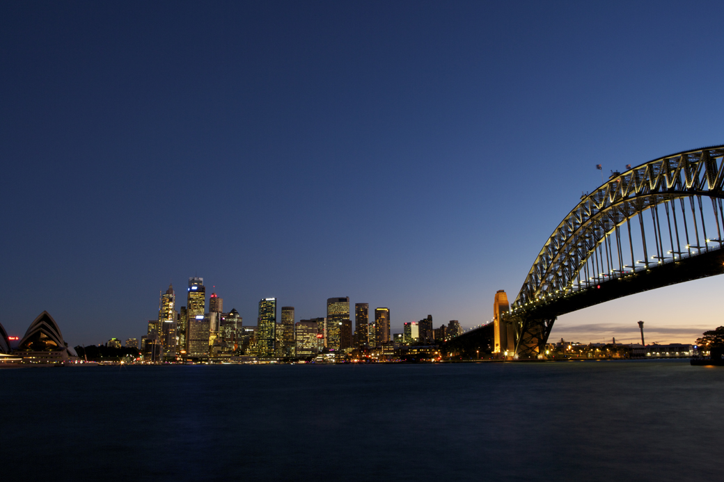 Sydney City and Harbour Bridge