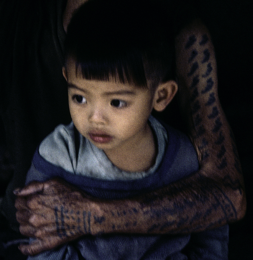 Child and Ifugao grandmother, Philippines